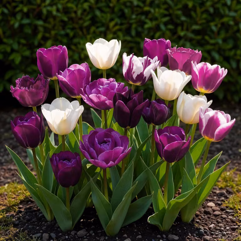 Bulbi da fiore Exotenherz - Tulipani Tulipa Blueberry Mix (12 pezzi) diametro 11-12cm