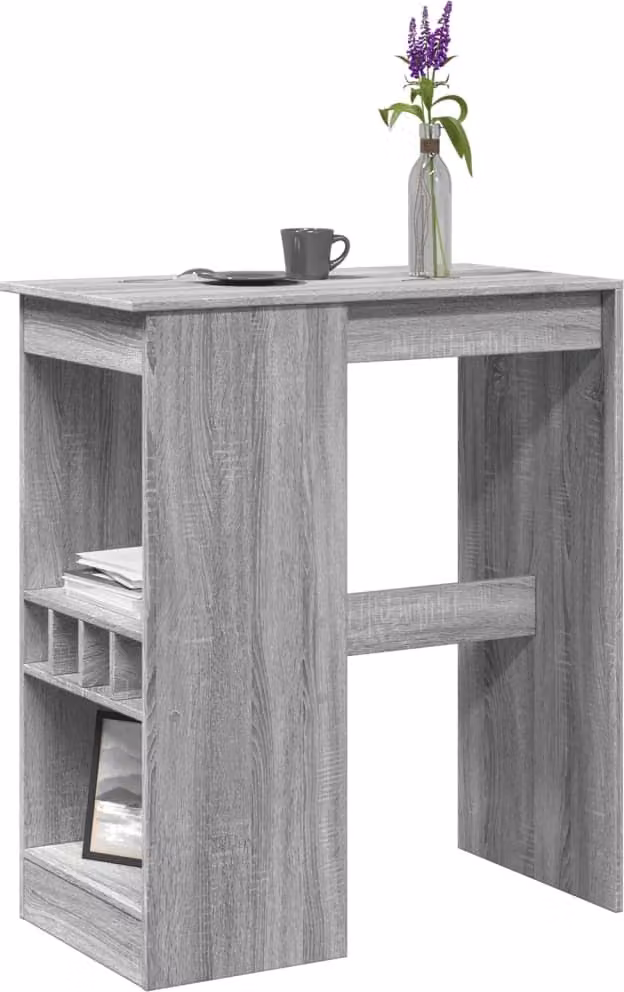 Maison Exclusive - Tavolo da bar con ripiano Grigio Sonoma 90x47,5x103,5 cm Materiale ligneo