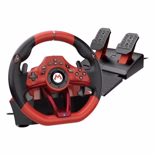 Volante simulatore di guida Hori Mario Kart World Wheel Pro Deluxe per Nintendo Switch, Black e Red – 2