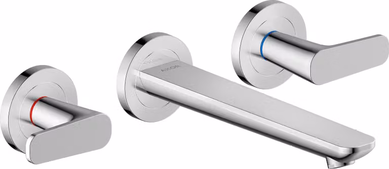 hansgrohe AXOR Citterio C robinetterie de lavabo 3 trous encastrée pour montage mural, bec 195mm, 49070000, 49070000