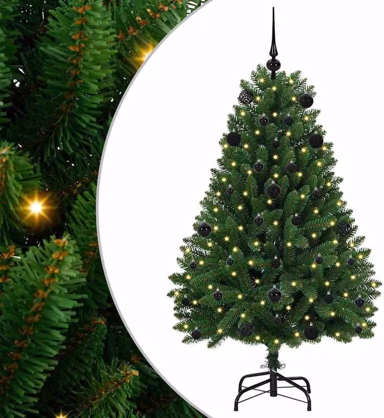 Albero di Natale artificiale Verde 150 cm PVC e Metallo