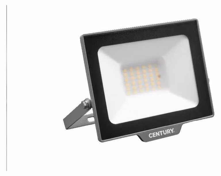 Faretto LED CENTURY SMILE 30W 4000K IP65 nero con sensore di movimento