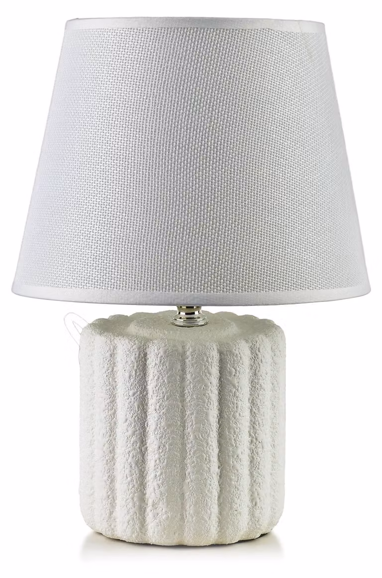 Lampada da tavolo Leti Grey, dimensioni 11x20x28 cm