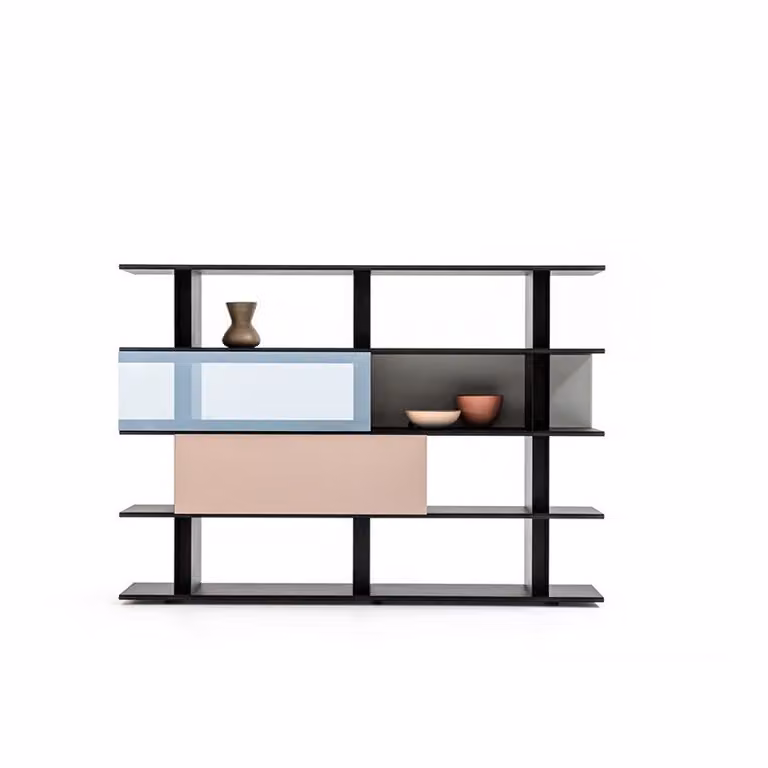Ante scorrevoli Libreria Componibile Frame Shift Moroso