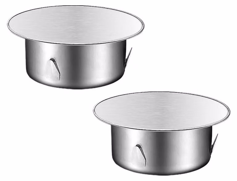 Solidchoice - 2 coperchi in acciaio inossidabile per camini