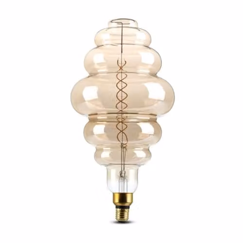 8W S200 Led Smoky /Double Filament Bulb 1800K E27 Dimmable