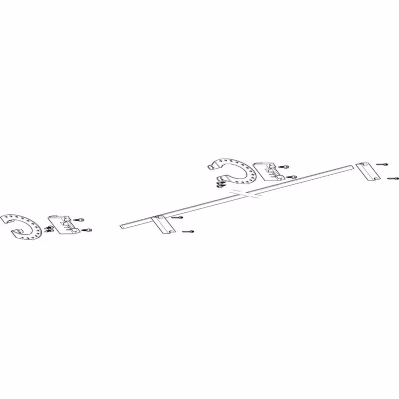 Modulo sbarra collettrice ABN 3FB/1RE N/PE con CU 12x5 mm, unipolare, inclinazione 27° rispetto al profilo MXSC31311