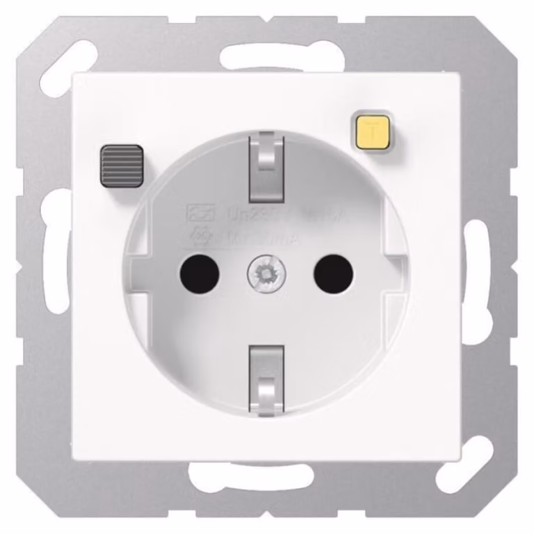 Jung FI-SCHUKO presa di corrente aws A 5520.30 WW A5520.30WW