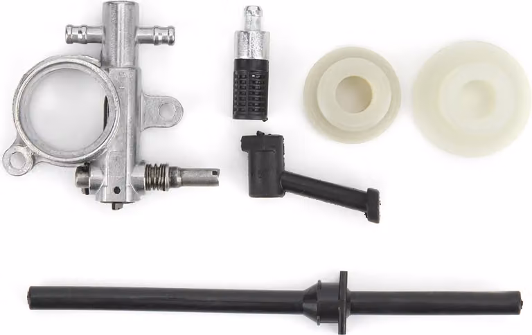 Pompa dell'olio Tubo del filtro Kit di riparazione dell'ingranaggio a vite senza fine Accessori Adatto per motosega 2500 25CC