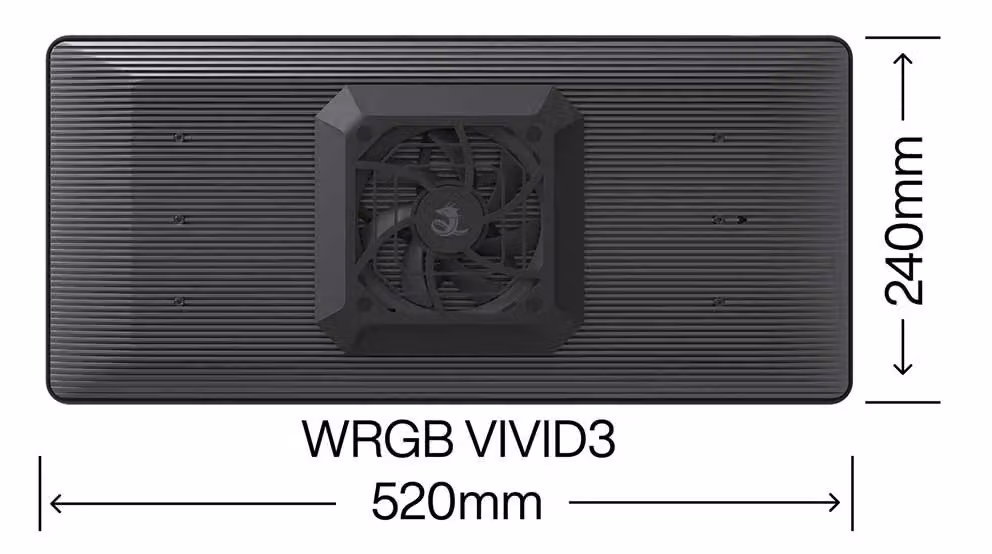 Chihiros WRGB Vivid III Plafoniera LED da 180W per Acquari Piantumati, Colore Nero, Controllo via App Bluetooth – 2