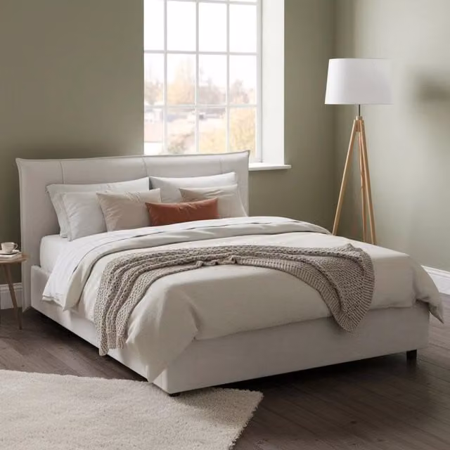 Letto Matrimoniale Moderno Talamo Italia con Contenitore a Alzata e Materasso Incluso, Bianco, L/P: 160 x 200 cm