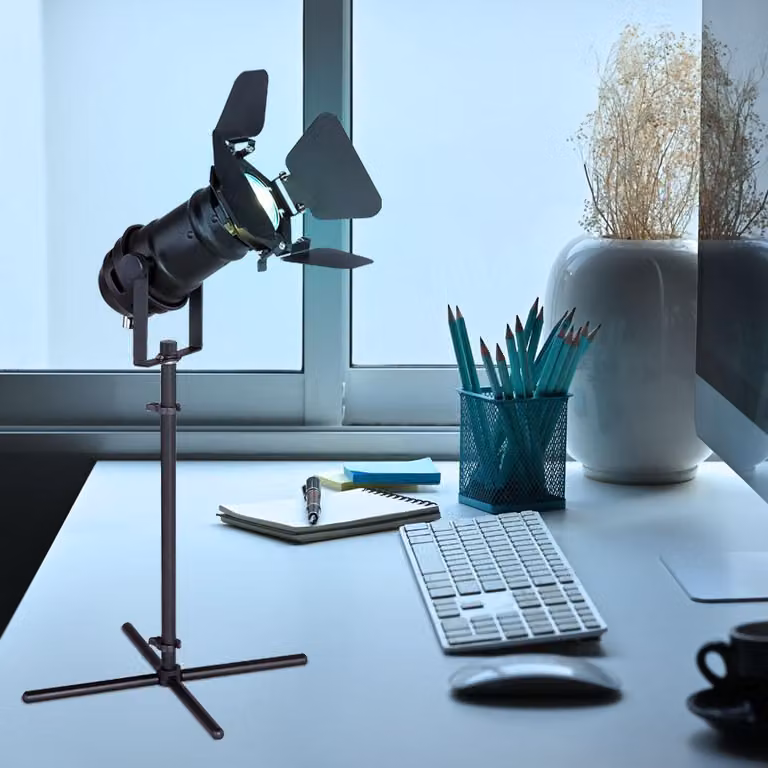 Lampada da tavolo a LED RGB, colore nero, controllo tramite app, altezza 48,5 cm