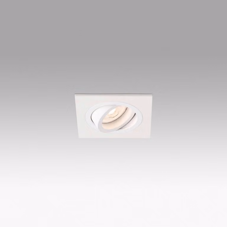 Lampada da incasso orientabile RADÓN Square GU10 Bianco