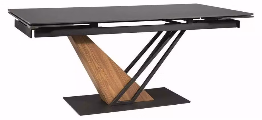 FURNLUX, tavolo da pranzo Gemma, nero, 180 cm / Colore principale: / Dimensioni: