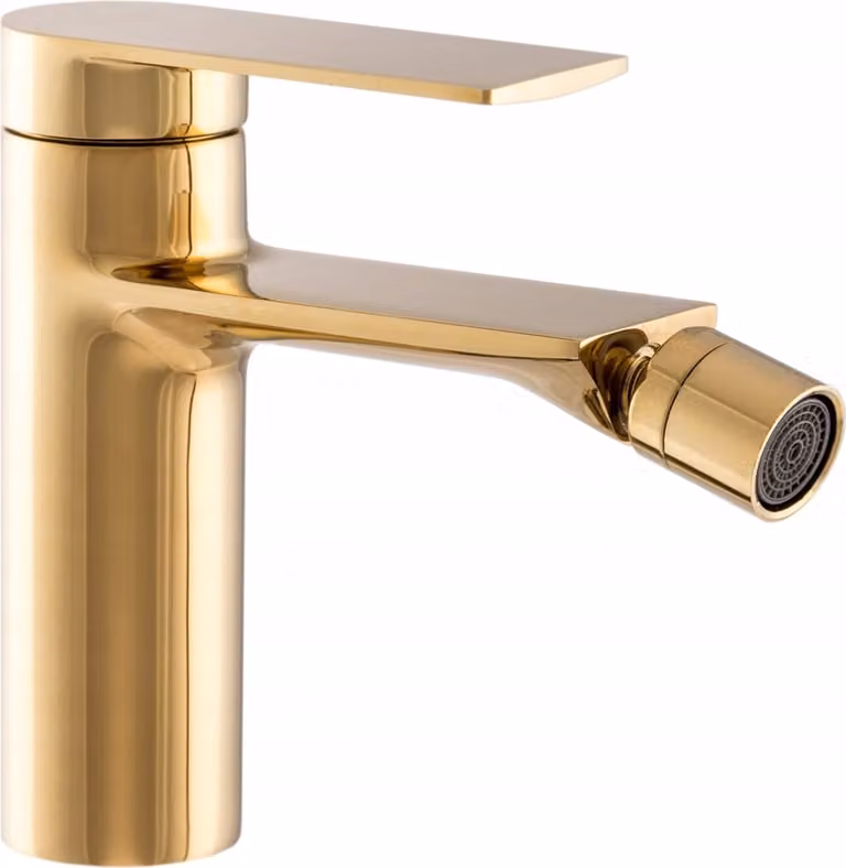 Granitan - Miscelatore bidet - Rubinetto bagno altezza 14 cm - Rubinetto oro - FARO