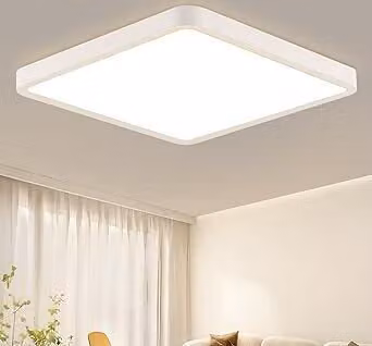 ZMH Lampada da soffitto a LED bianca piatta 23W bianco caldo 23cm Illuminazione da soffitto quadrata per camera da letto cucina corridoio