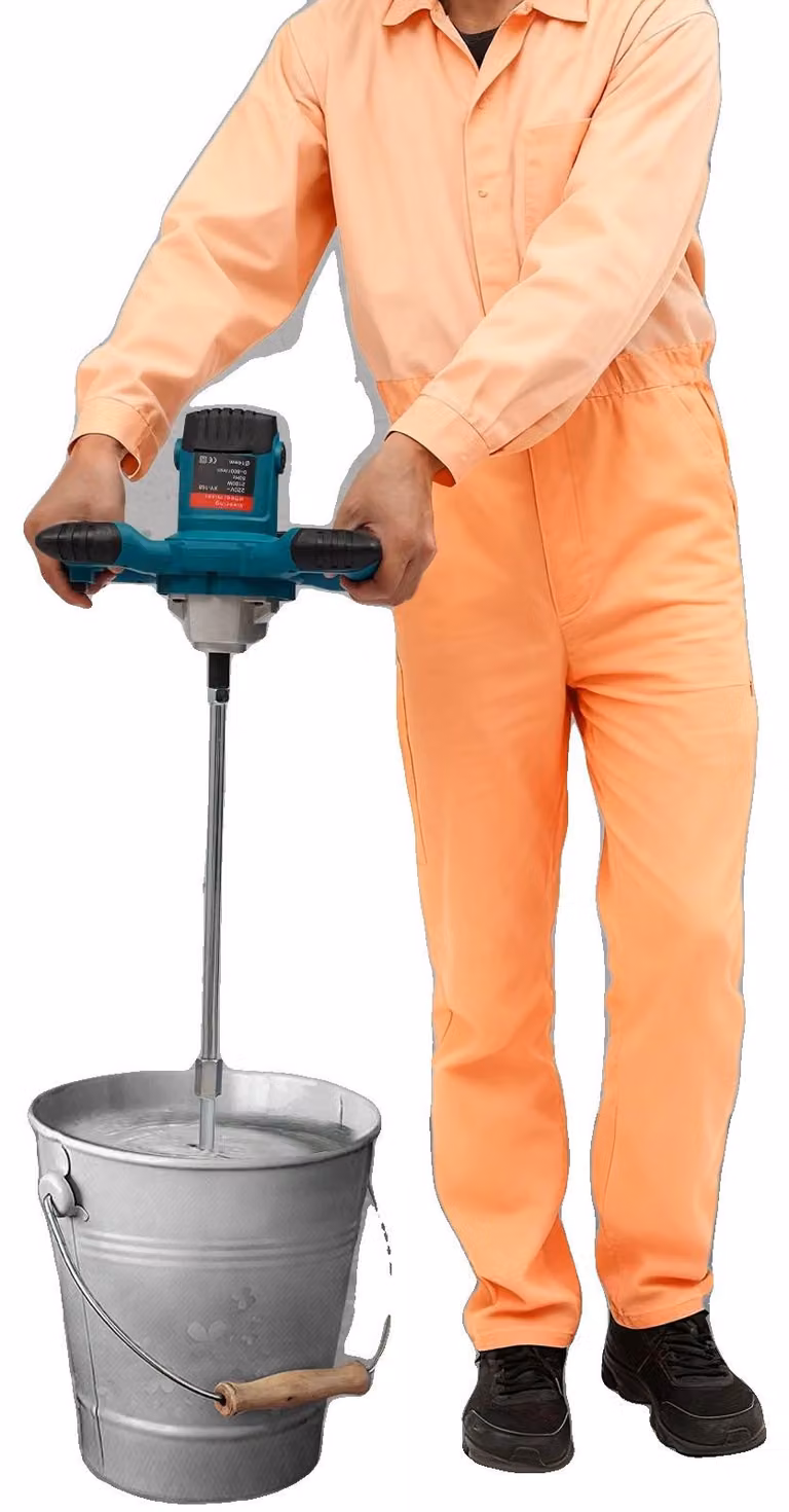 Miscelatore per malta, potenza 2100W, 6 velocità, spina europea 220V-240V