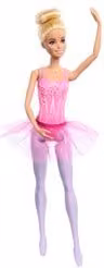 Bambola Barbie Ballerina con capelli biondi Mattel multicolore 30 cm