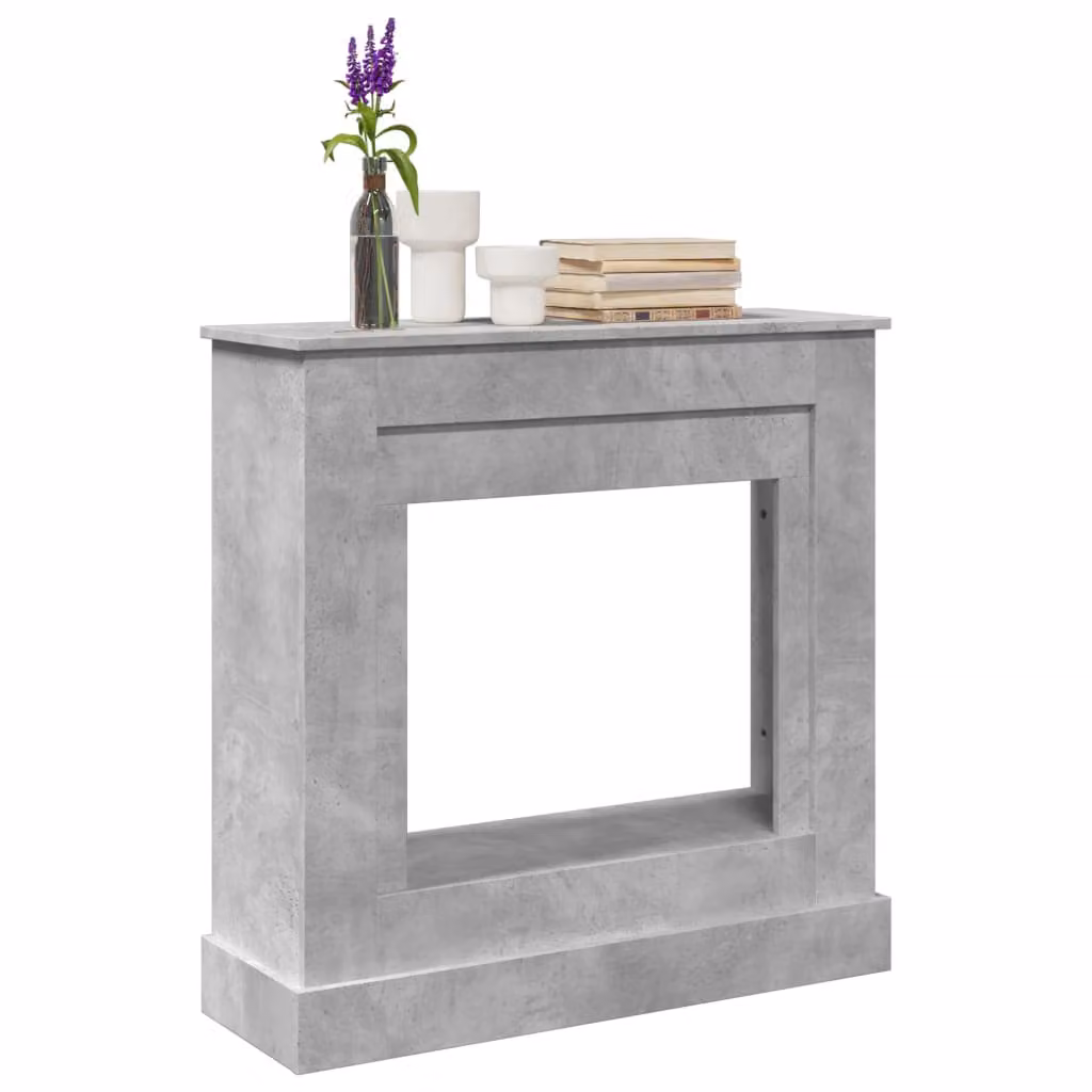 Cornice per Camino vidaXL Grigio Cemento, L 90 cm x P 30 cm x H 90 cm