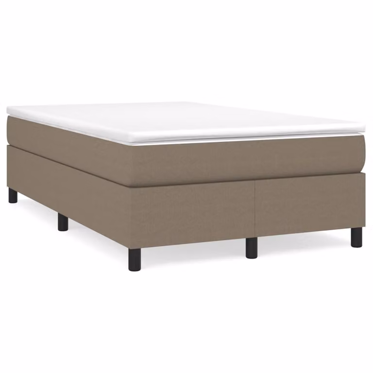 vidaXL Letto Ibrido con Giroletto a Molle e Materasso in Tessuto, L/P/H: 120 x 200 x 33,5 cm