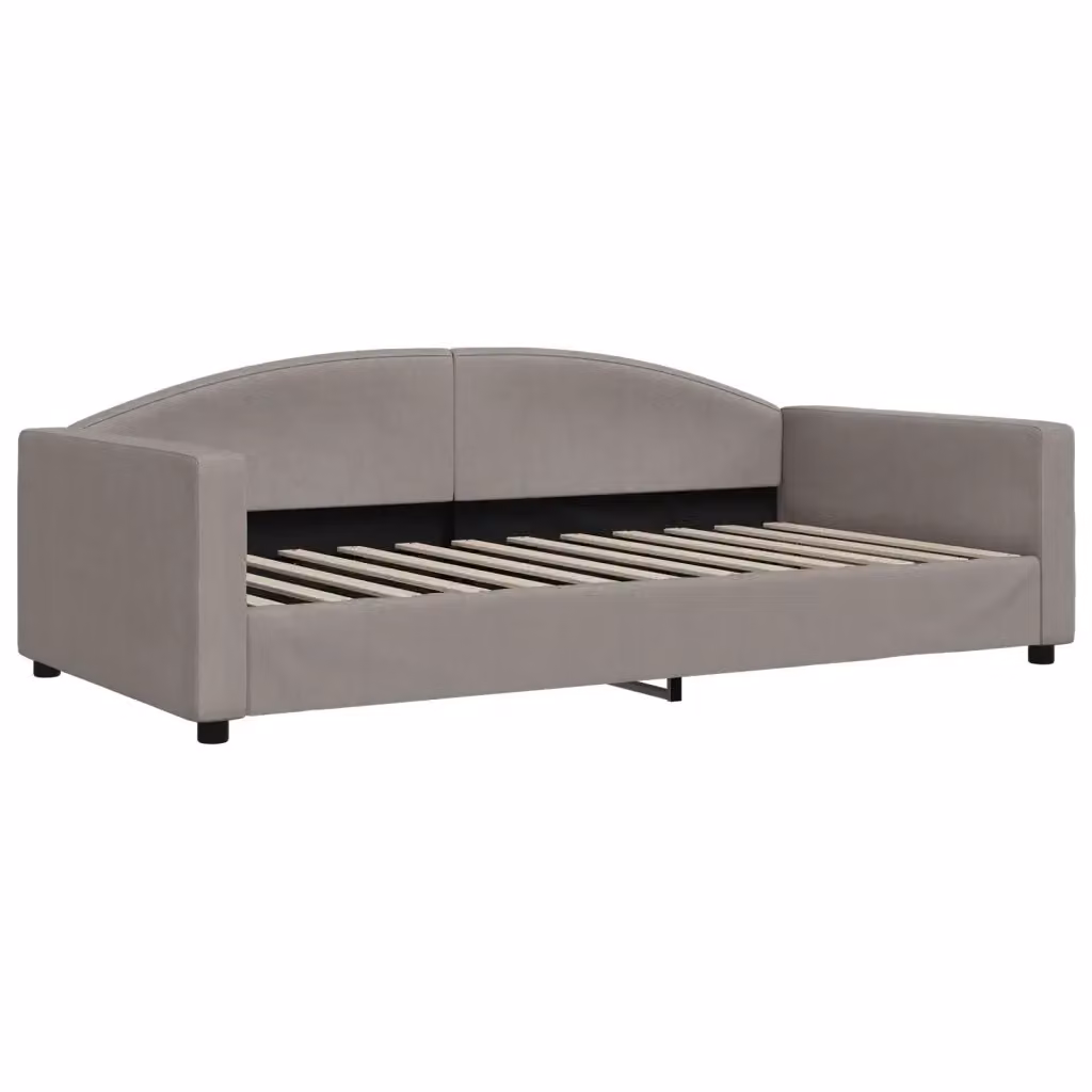 Letto da giorno moderno vidaXL in tessuto beige e grigio L: 110 cm, P: 110 cm, H: 75 cm – 2