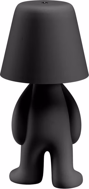 Qeeboo Sweet Brothers Tom Lampada da tavolo ricaricabile LED in nero