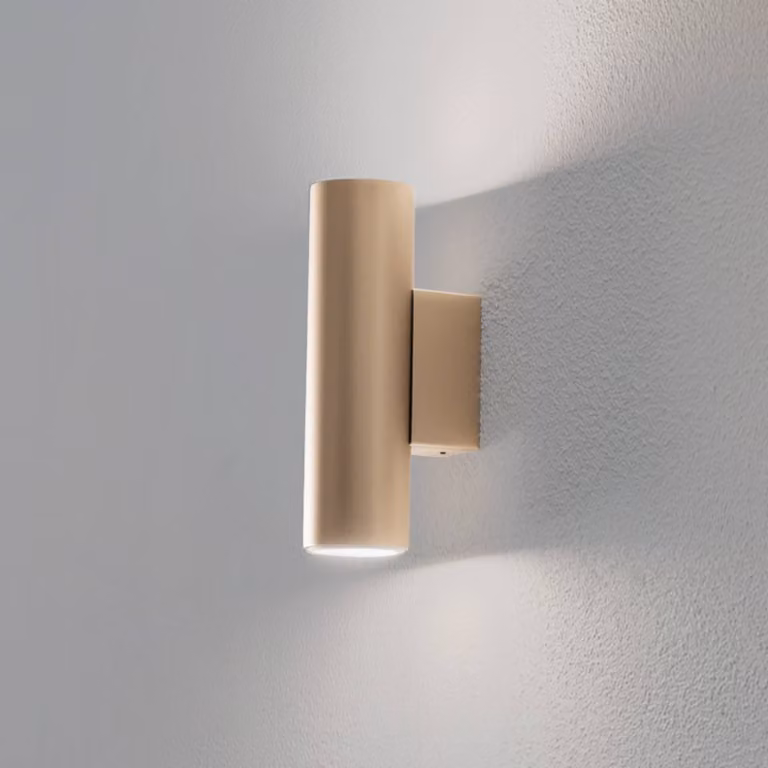 Applique da parete Marion Plus Argon, dimmerabile, Ottone / Oro, Soggiorno / Sala da pranzo, Metallo, Moderno, Applique