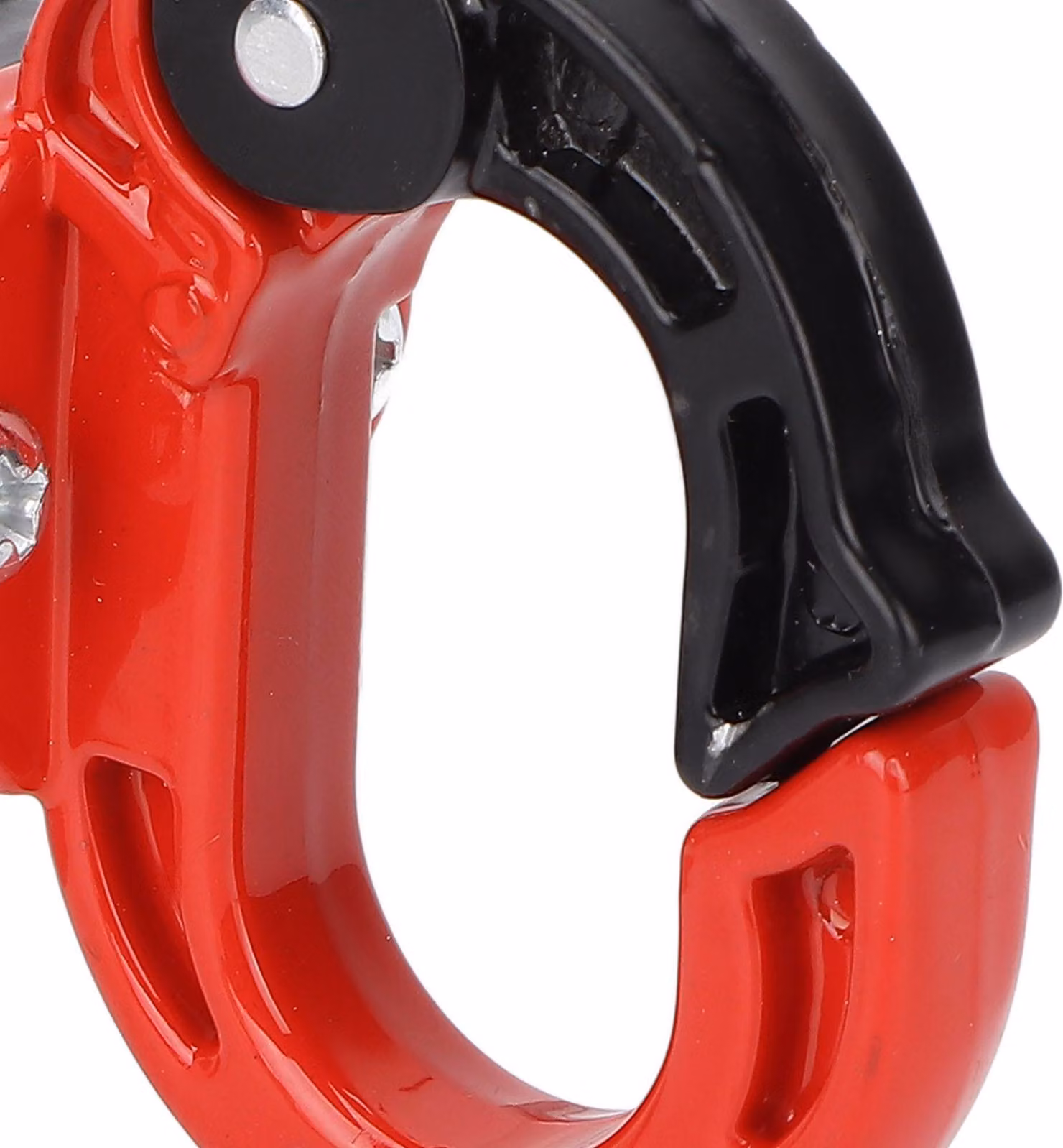 Gancio per moto, bagagli, casco, borse, acciaio legato, alluminio, portata 12 kg per scooter elettrici (rosso, nero)