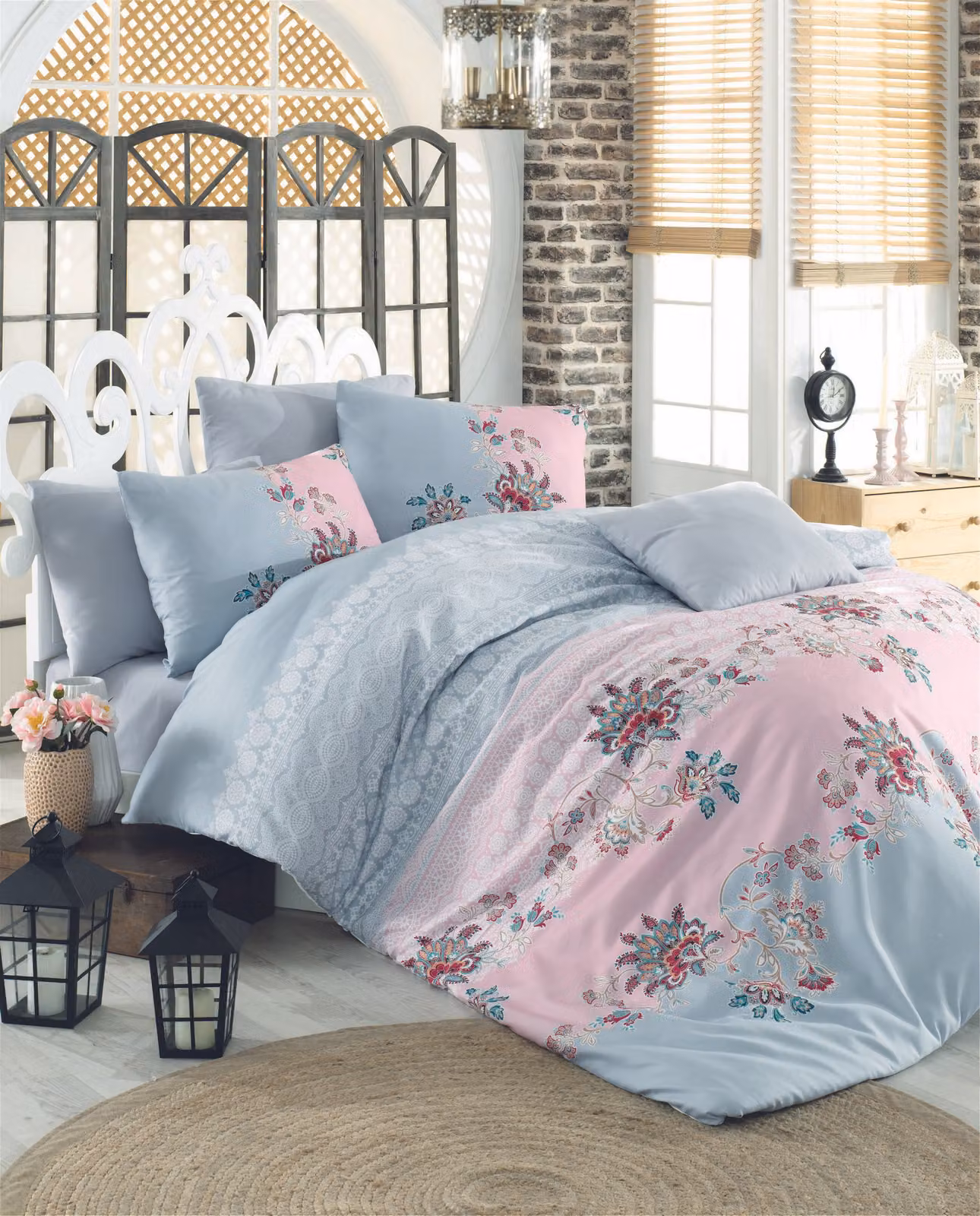 L'Essentiel Linge de Maison, Adal- PRL3228, Grigio, Copripiumini, 100% cotone rinforzato