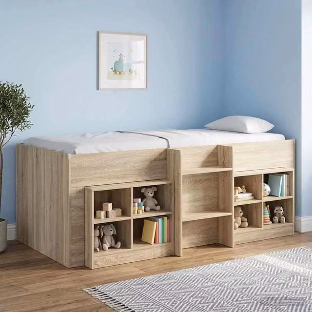 Letto Alto per Bambini Rovere Sonoma 100 x 200 cm 3422565