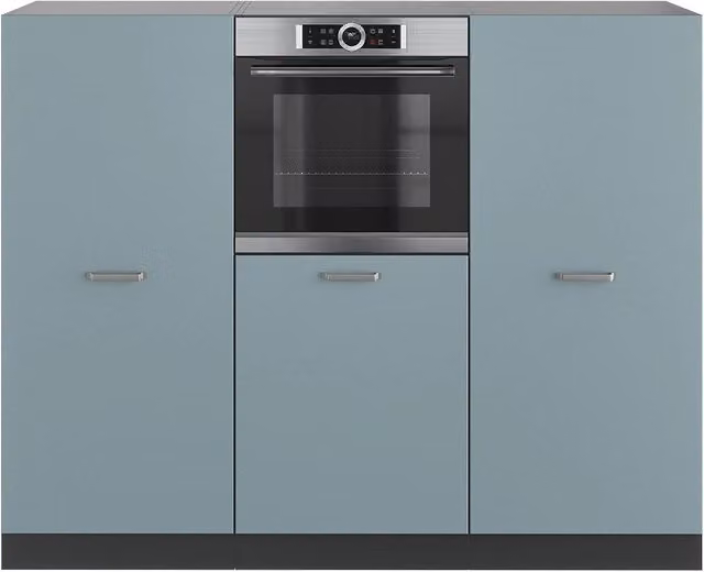 Cucina componibile moderna Vicco R-Line Grigio-blu e Antracite L: 180 cm