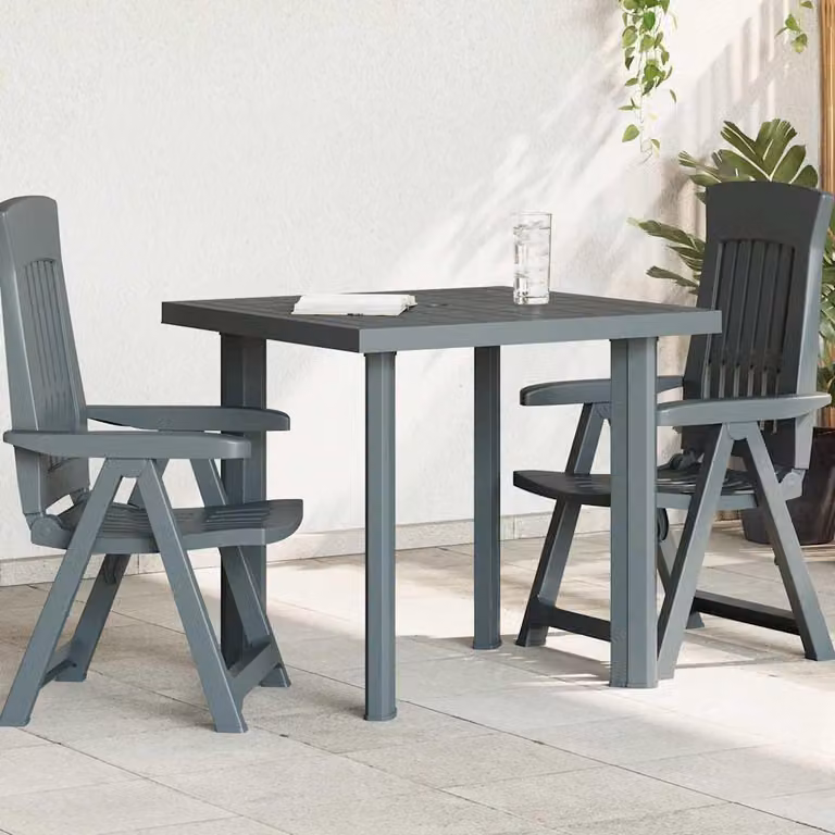 Maison Exclusive - Tavolo da giardino verde 80x75x72 cm Plastica
