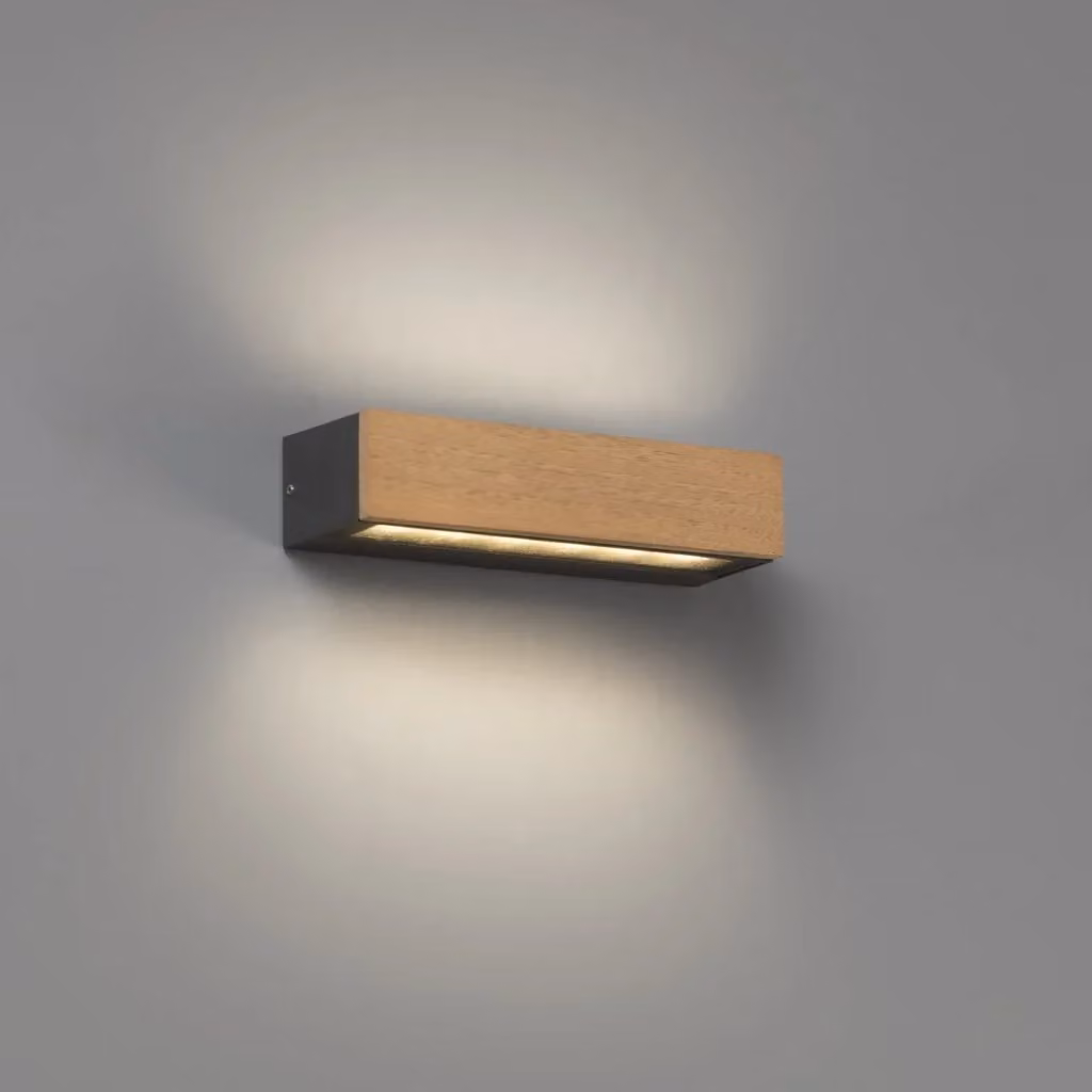 Lampada a muro LED per esterni Faro Barcelona DORO 13 colore legno – 2