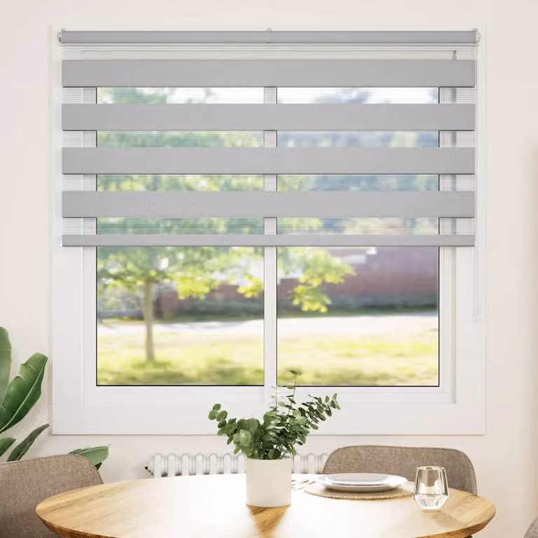 vidaXL Tenda a Rullo Zebra Larghezza Tessuto 135,9 cm Poliestere