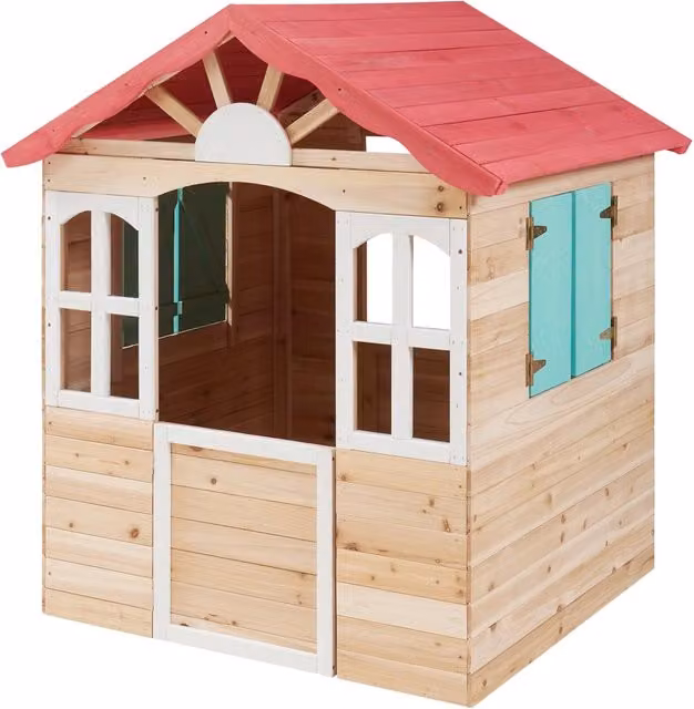 Casetta da gioco da esterno 130 x 115 x 101 cm in legno di abete 03_0009086