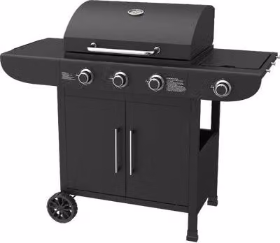Barbecue Gas Samba 3 con 1 Domus Fuochi 3 con 1 cm 126X57 H.cm 105