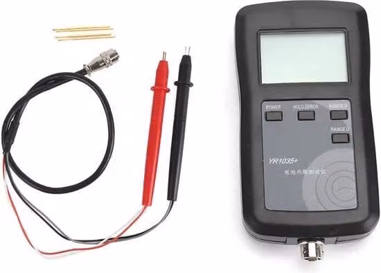 Misuratore di Batteria al Litio ad Alta Precisione con Tester di Resistenza Interna per Auto, Barca e Motociclo, Colore Nero