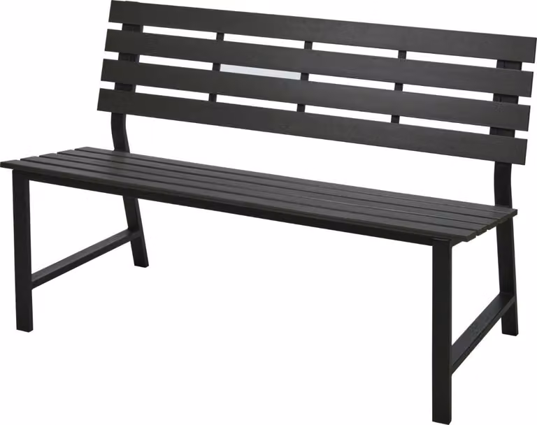 Panchina da giardino 125 cm in composito di legno KO-FA6110000