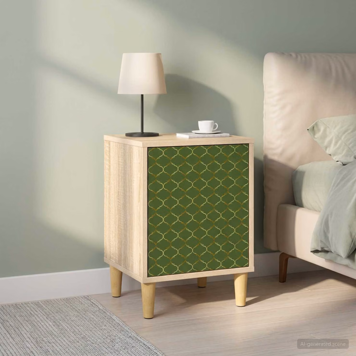 Set di 2 Armadi da Notte vidaXL GELEEN in Rovere Sonoma, L 36 cm x P 33 cm x H 50 cm