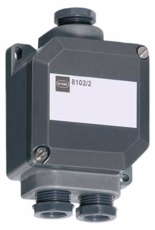 Scatola di giunzione EExi 3xM20x1,5 - Scatola di montaggio piatta 8102/22-3