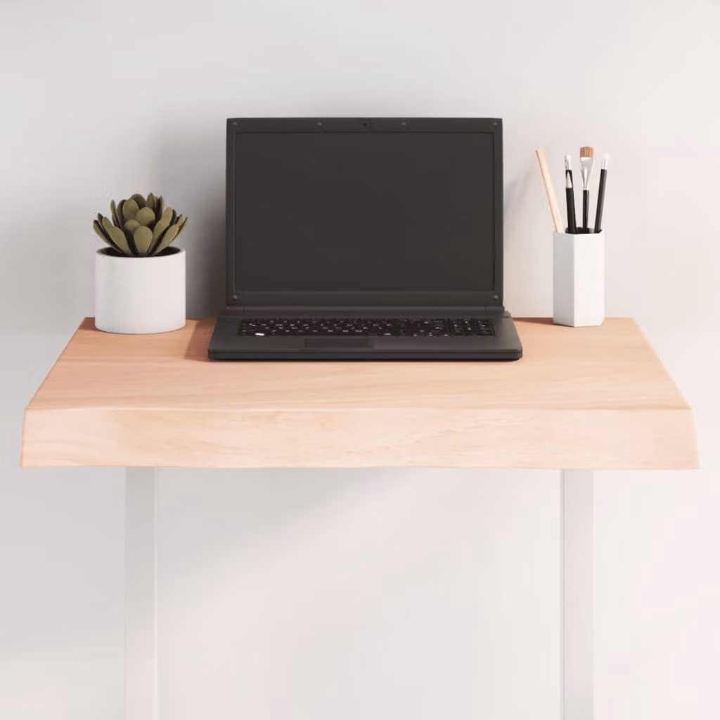 Piano per tavolo vidaXL in rovere non trattato con bordi vivi, L 60 cm x P 60 cm