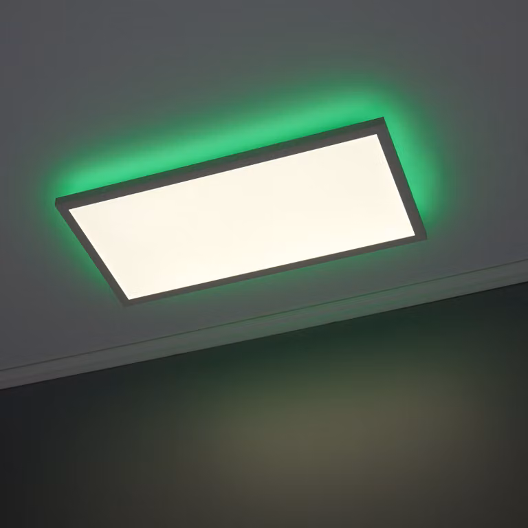 Pannello LED 15W bianco caldo / bianco freddo Mood RGB retroilluminazione telecomando 60x30cm