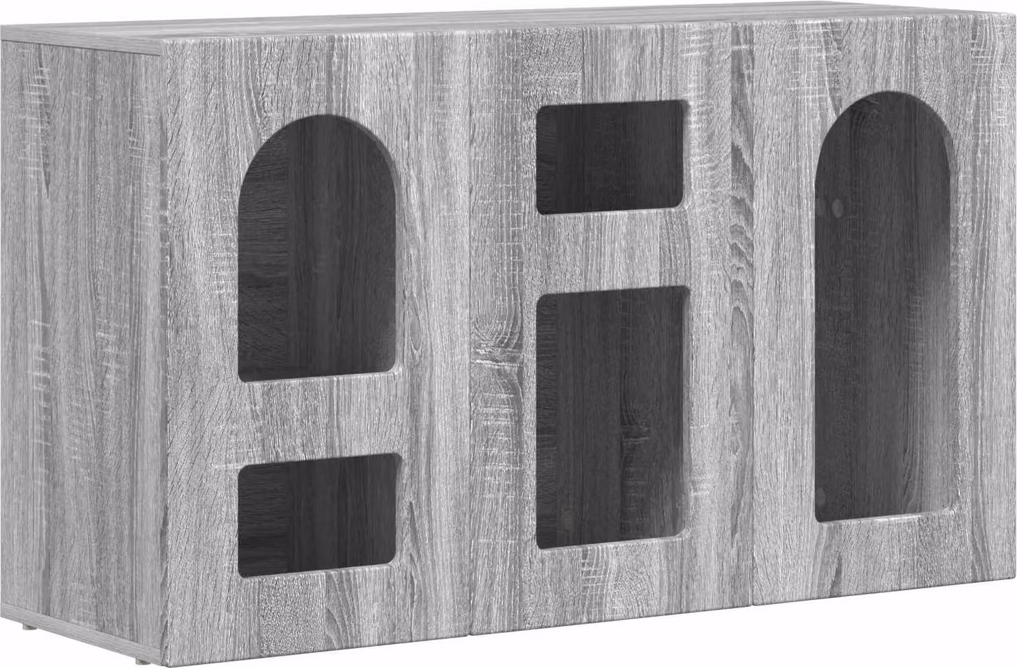 Credenza Grigio Sonoma 100 x 35 x 59 cm Legno multistrato