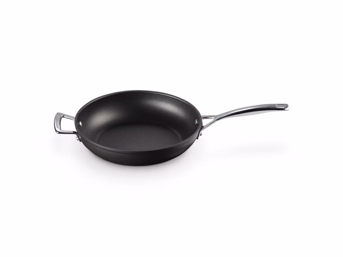 Les Forgées Padella alta con maniglia in alluminio antiaderente Ø 28 cm