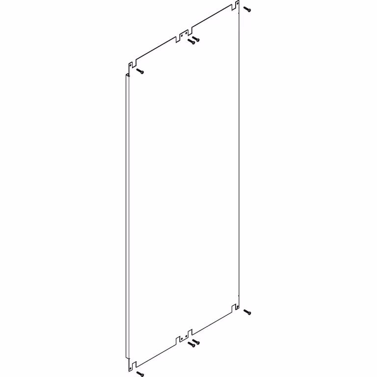 Pannello di montaggio ABN a 2 scomparti, larghezza standard, altezza 8 PMF280N