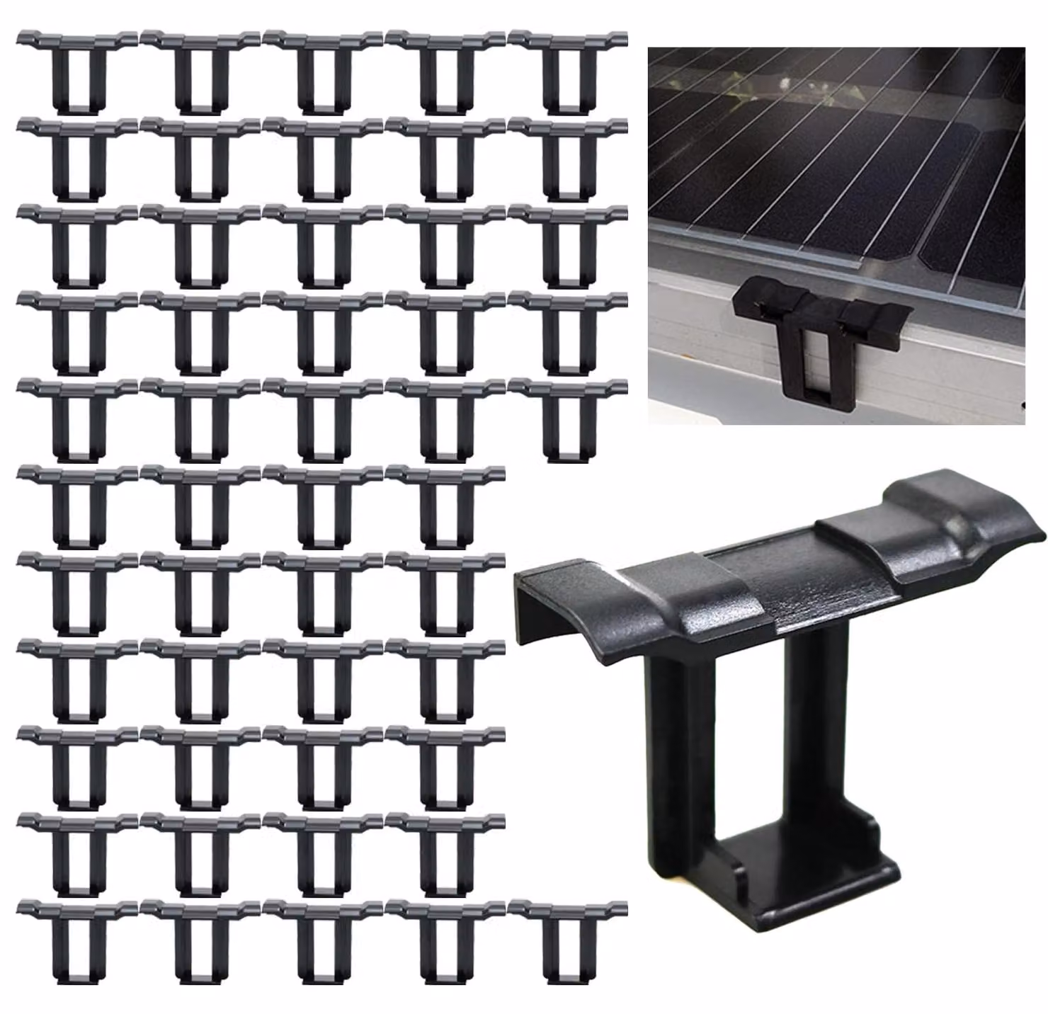 50 clip per scarico dell'acqua per pannelli fotovoltaici, 30 mm, clip di drenaggio per moduli solari