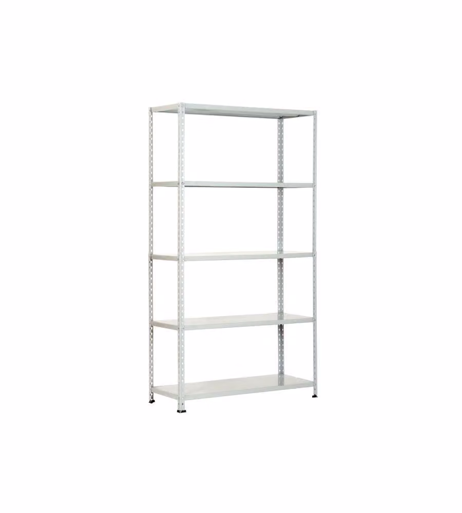 Scaffale Metallo 5 Ripiani - Lavanda - 100x40x198 cm
