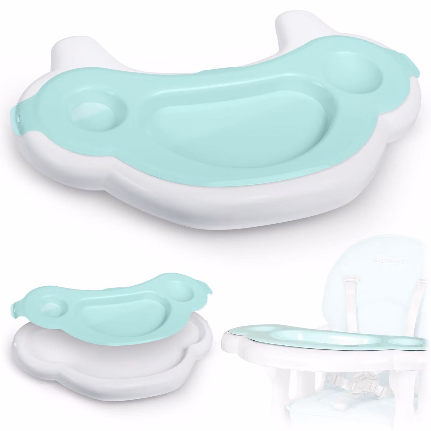 Ricokids Vassoio per sedia Sinco - Turchese