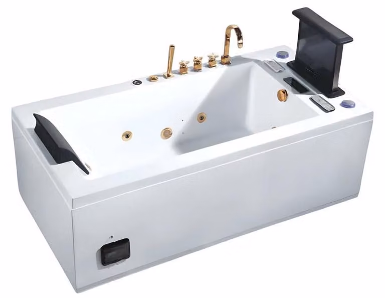 Whirlwanne Hydromassagewanne Whirlpool Blubberbad Spa-Bad Sprudelbad 185x90 cm