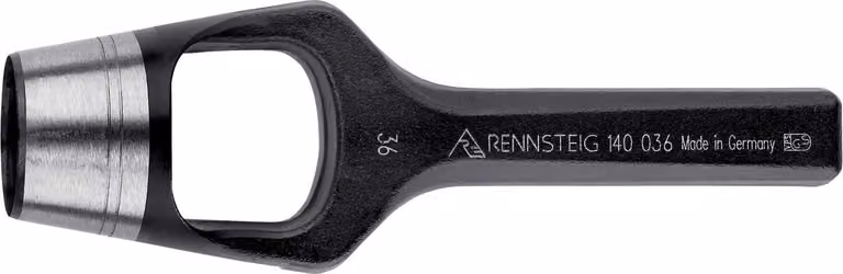 Rennsteig Henkellocheisen Ø 36 mm Locheisen Lochstanzer Stanzer 1400360